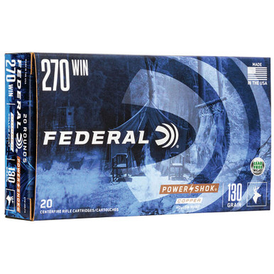 Federal 270130LFA Power-Shok 270 130 GR CoPower Pointer Hollow Point 20 Rounds - FACTORY SECONDS