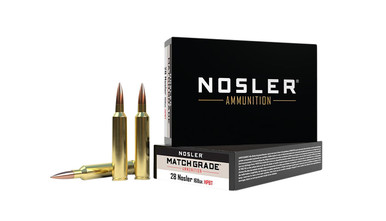 Nosler Match Grade .28 Nosler 168gr Custom Competition 20Rnd Rifle Ammunition