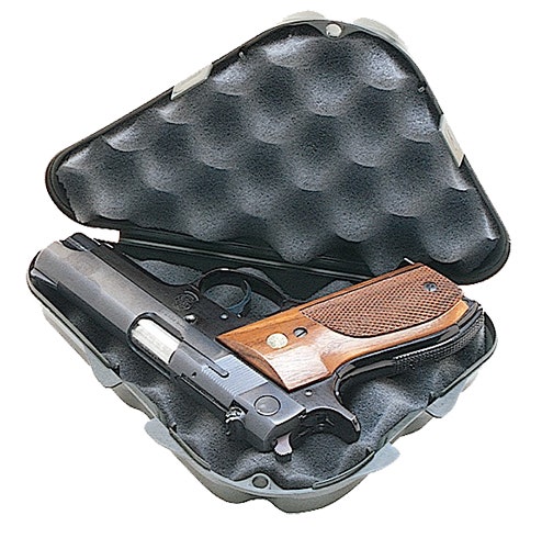 MTM Case-Gard Single Handgun Case made of Nylon with Black Finish & Foam Padding 9.50 x 5.90" x 2.10" Exterior Dimensions"