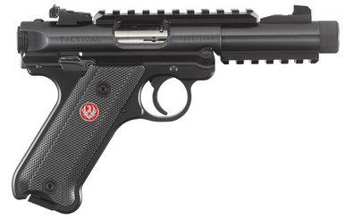 Ruger Mark IV Tactical Single 22 Long Rifle (LR) 4.4" 10+1 Black Aluminum Grip Black