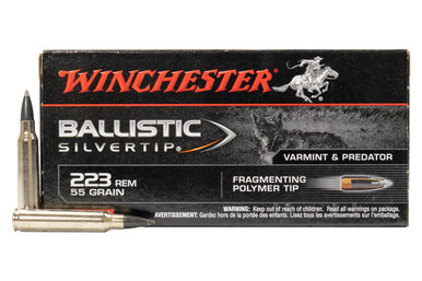 Winchester Ballistic Silvertip 223 Rem 55 gr Polymer Tip Rifle Ammunition 20 rds