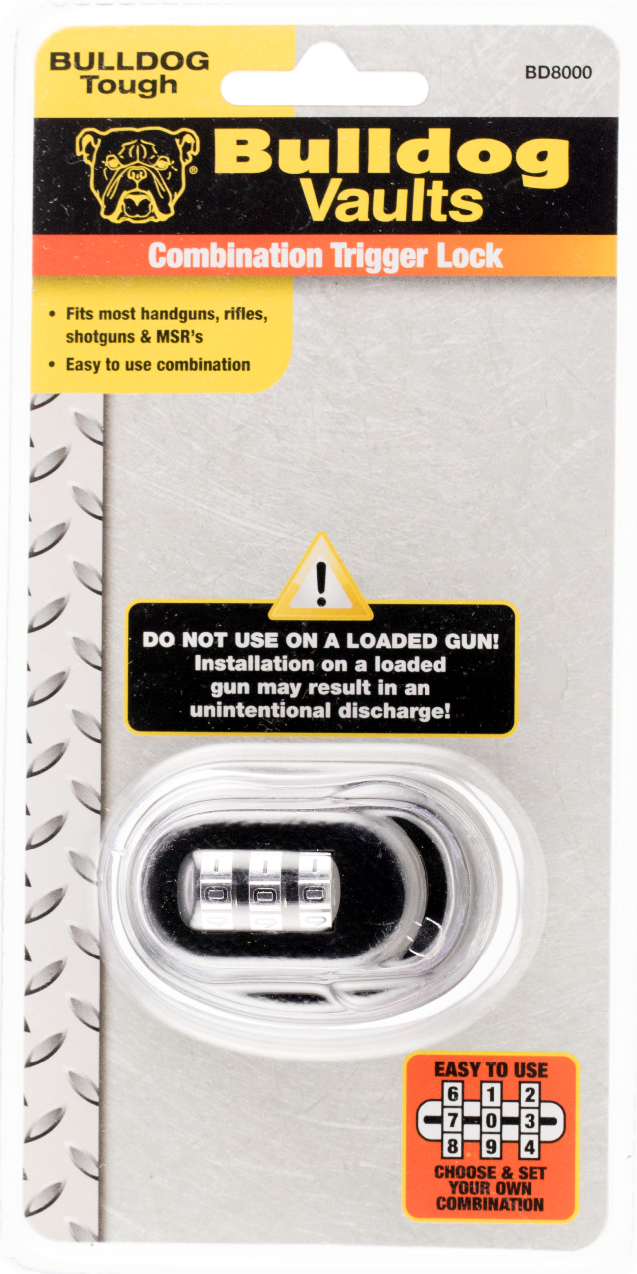 Bulldog Single Pack Trigger Lock Combination Lock