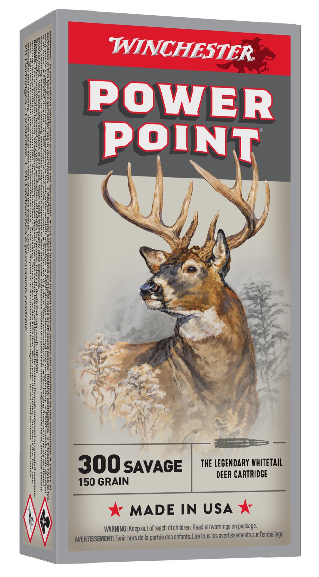 Winchester Power-Point 300 Savage 150 Gr. Power Point 20/Box