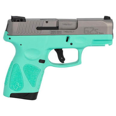 Taurus G2S 9mm 3.26" Barrel 7rd Stainless Slide Cyan