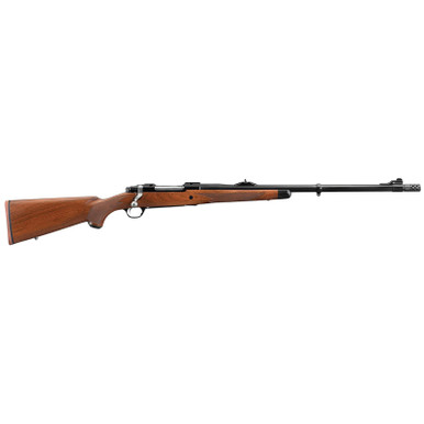 Ruger M77 Hawkeye African .300 Win Mag 23" Barrel Satin Blue Finish Removable Muzzle Brake American Walnut Stock 3 Round