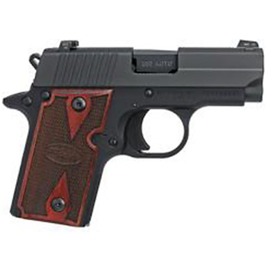 Sig P238 380 ACP 2.7In Rosewood Black SAO Siglite Rosewood Grip (1) 6RD Steel MAG MA Compliant, 238M380RG