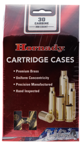 Hornady .30 Carbine Unprimed Rifle Brass 200cnt-8650