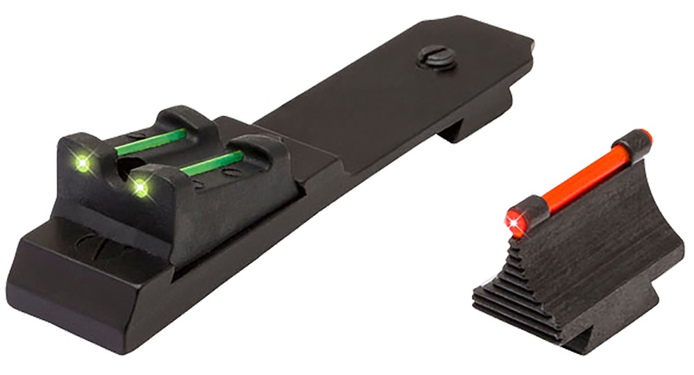 TruGlo Lever Action Rifle Sights Black 0.343" Red Front Green Rear Adjustable for Marlin 336