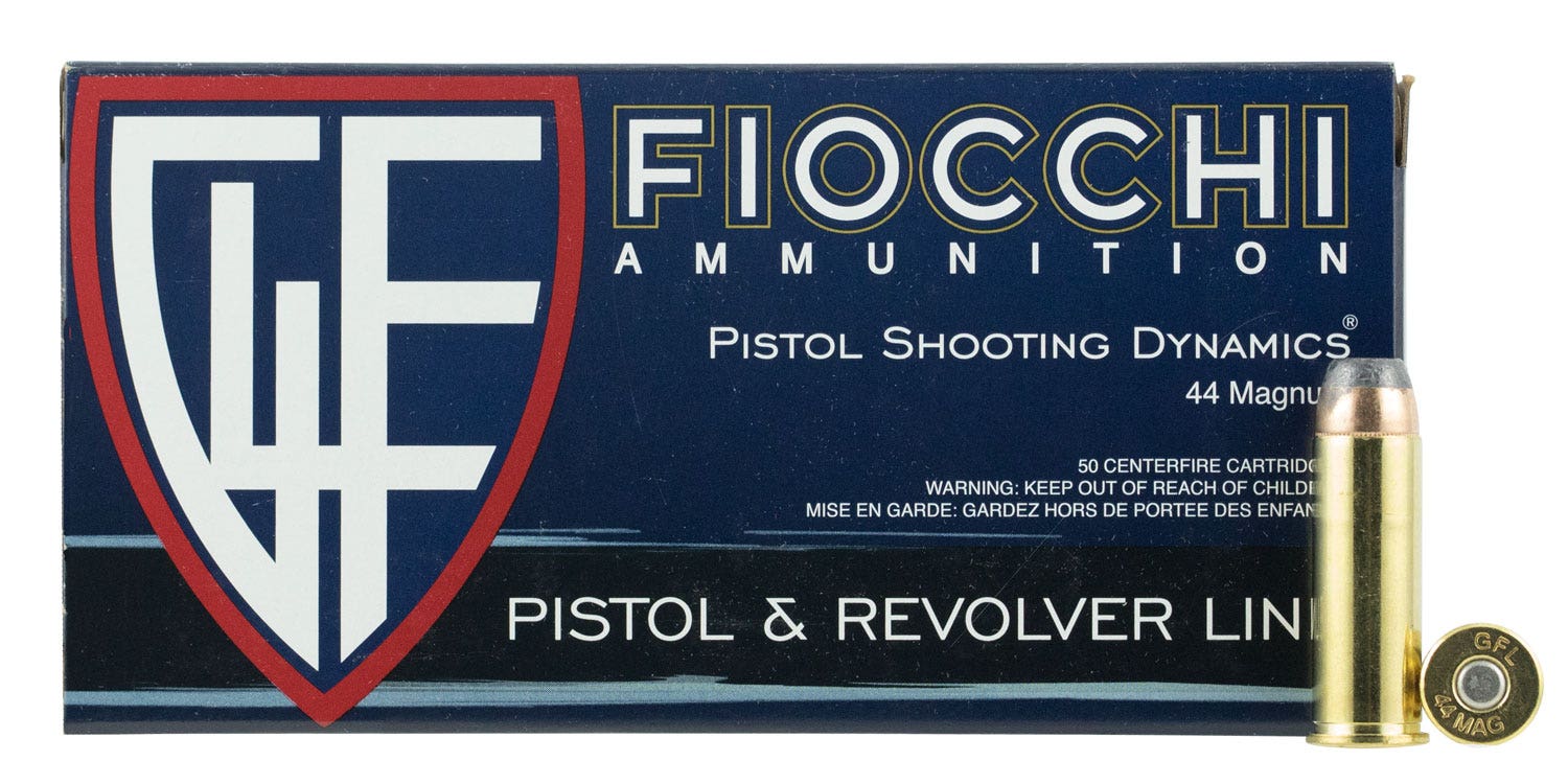 Fiocchi Defense Dynamics 44 Rem Mag 240 Gr. Jacketed Hollow Point 50/Box