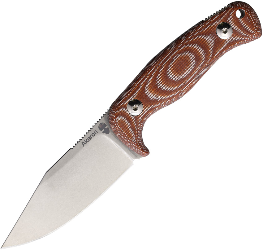 Akeron Eklipse Micarta by Tony Lopes Fixed Blade Knife - AKN003MI