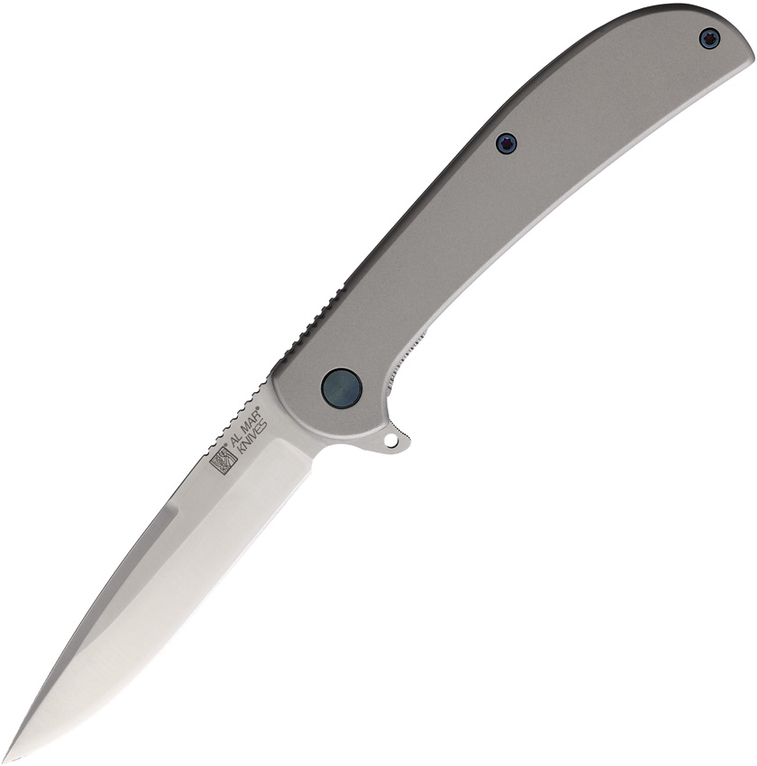 Al Mar Ultra Thin Framelock Pocket Knife Satin - AMK4118