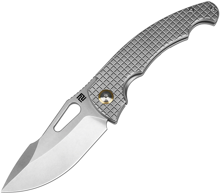 Artisan Xcellerator Framelock Pocket Knife Titanium - ATZ1860GGY