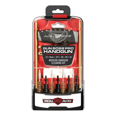 Real Avid Gun Boss Pro Modern Handgun Cleaning Kit .22-.45 Calibers