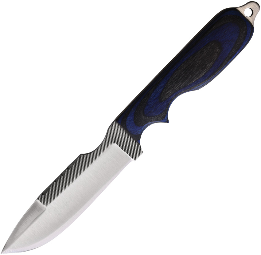 Anza SWAT Fixed Blade Knife Blue/Black - AZSWATBBW