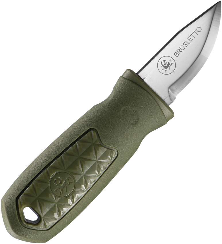 Brusletto Kongla Fixed Blade Knife OD Green - BRU10203