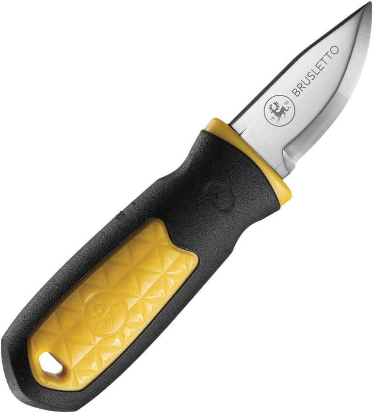 Brusletto Kongla Fixed Blade Knife Black/Yellow - BRU10204