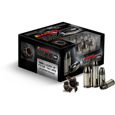 Barnes TAC-XPD 9mm+P 115GR TAC-XP Per 20