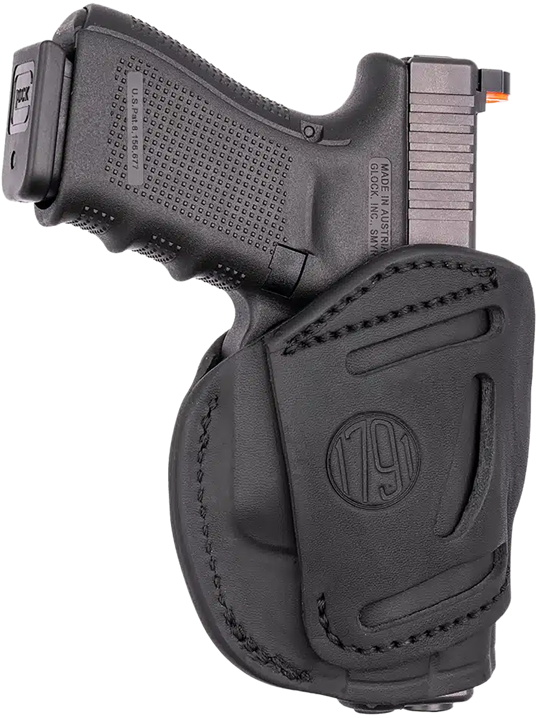 1791 Gunleather 4 Way Iwb & Owb Holster Size 2 Stealth Black Left Hand