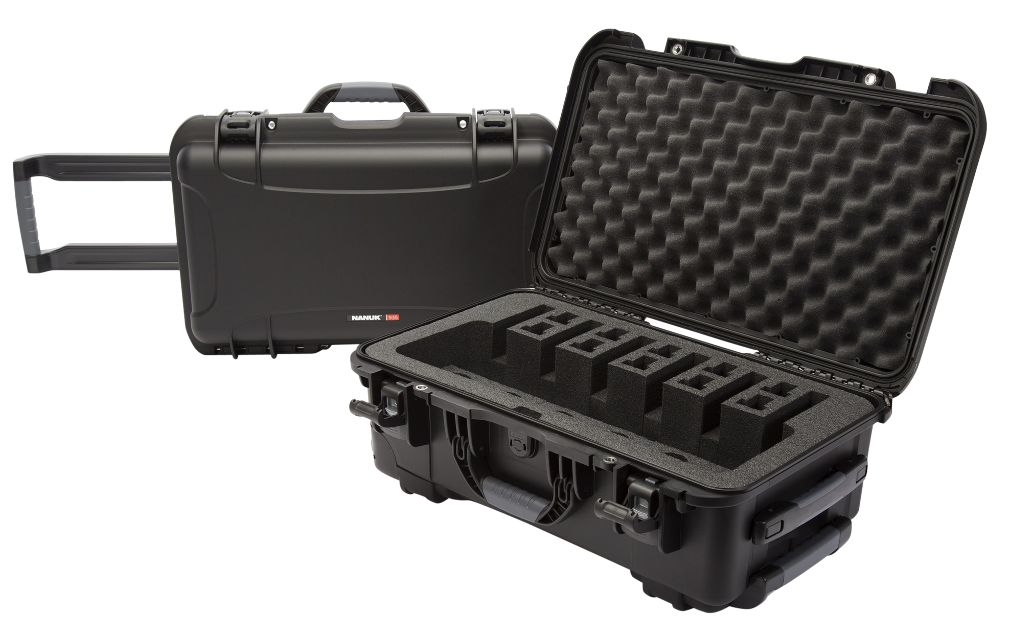 Nanuk (plasticase Inc) 935, Nanuk 9356up1    Nanuk Case W/foam 6up Black