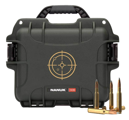 Nanuk (plasticase Inc) 908, Nanuk 908ammo1   Nanuk Case W/wht Target Logo Blk