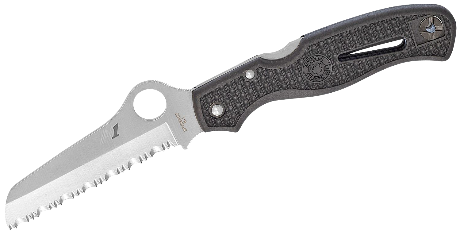 Spyderco Atlantic Salt, Spy C89sbk         Atlantic Salt Ser      3.69 Blk