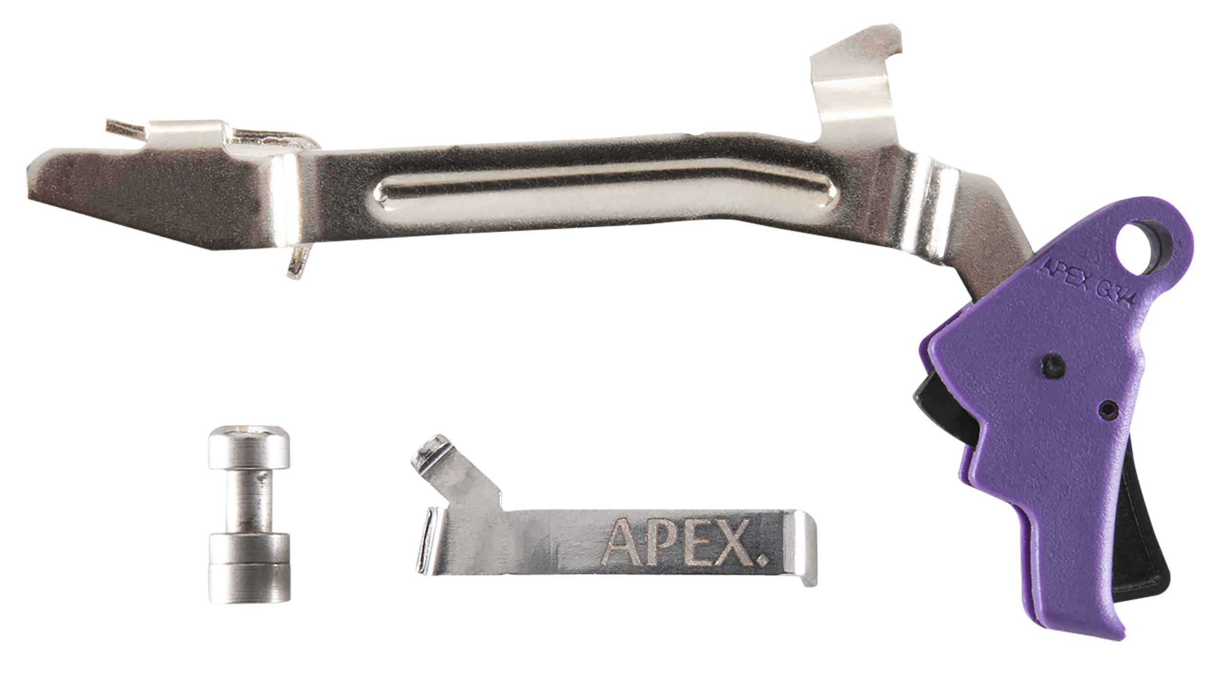 Apex Tactical Specialties Action Enhancement, Apex 102p165 Poly Trigger Kit G17 G19 Purple