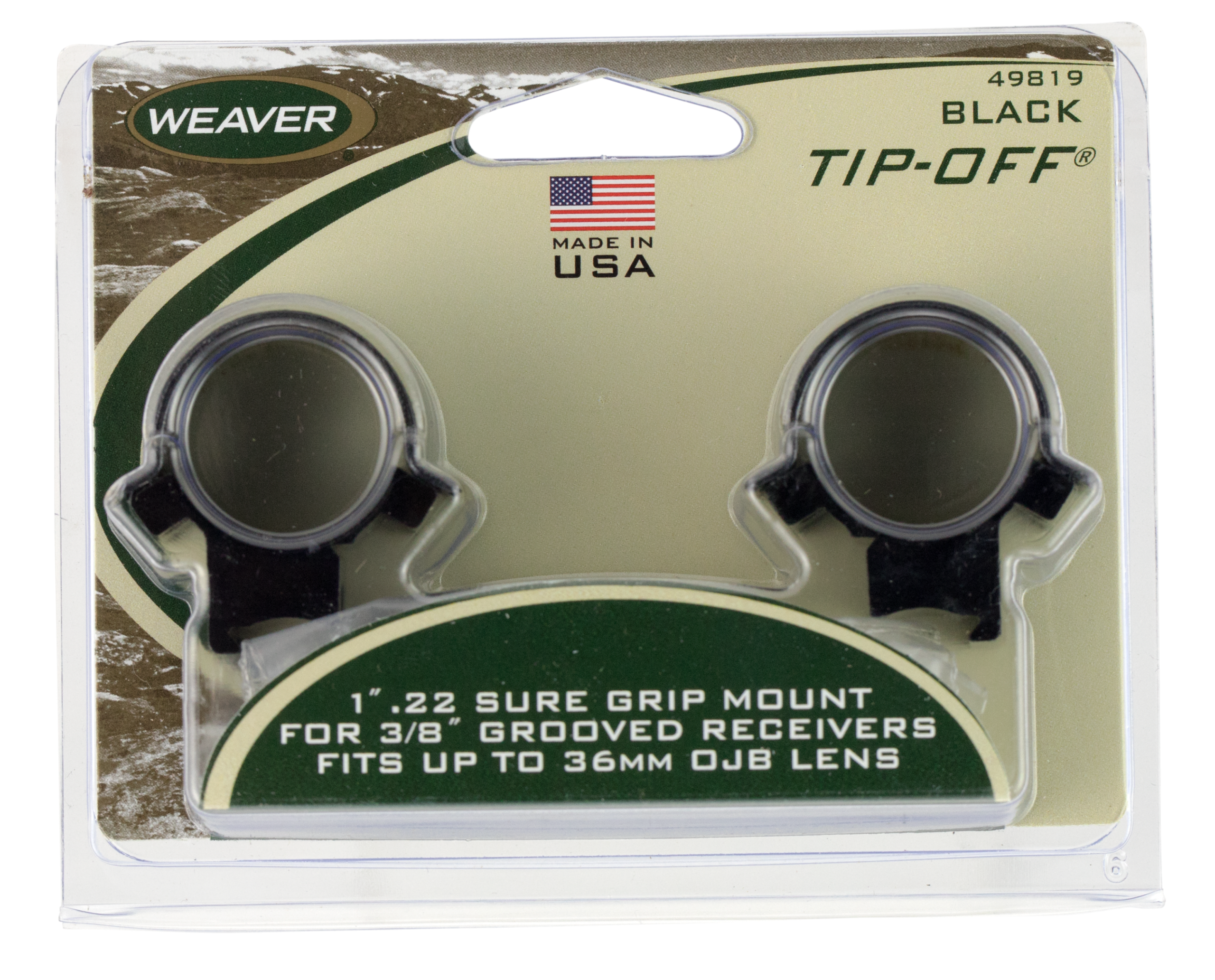 Weaver Sure Grip Tip Off 1" Gloss