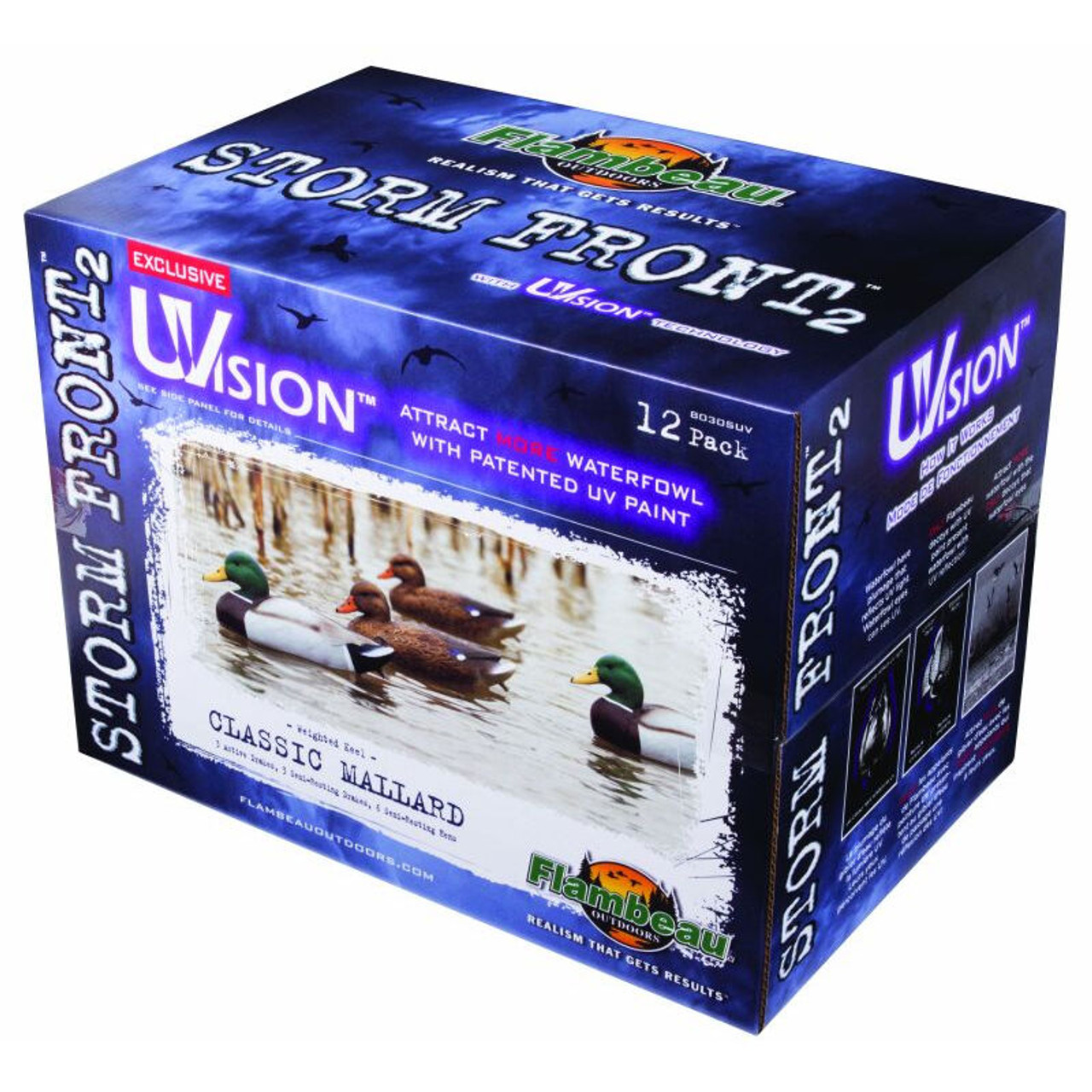 Flambeau Storm Front 2 Classic Floater Mallard Decoys - 12 Pack