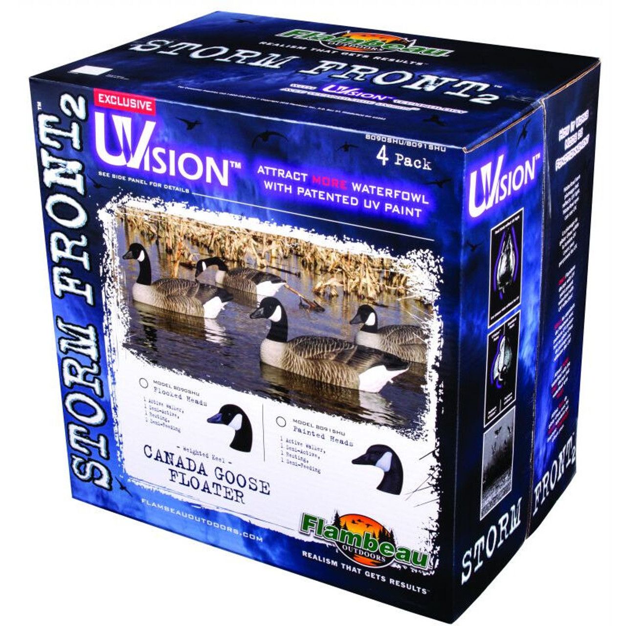 Flambeau Storm Front 2 Floater Canada Goose Decoys - 4 Pack