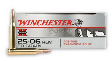 Winchester Super-X 25-06 Rem 90 gr Positive Expanding Point Rifle Ammunition 20 rds