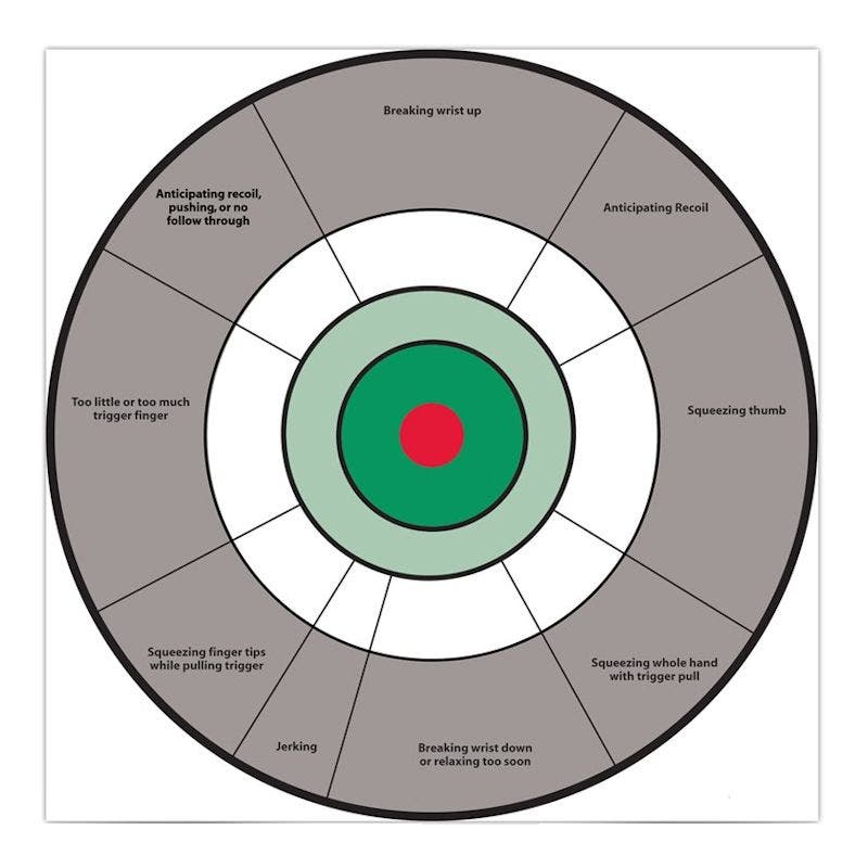Birchwood Casey Eze-Scorer Handgun Trainer 12" Paper Target