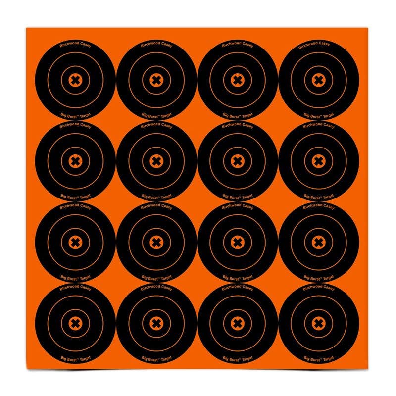 Birchwood Casey Big Burst Bull's-eye 3" Targets