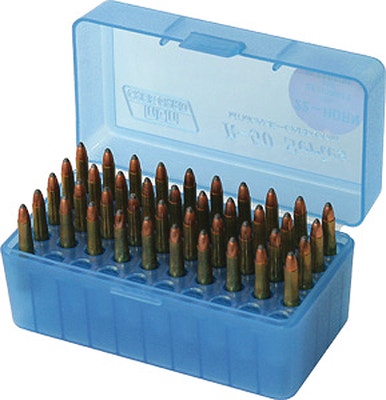 MTM Case-Gard Case-Gard 50 Rifle Ammo Boxes .22 Hornet and .30 Carbine Living-Hi