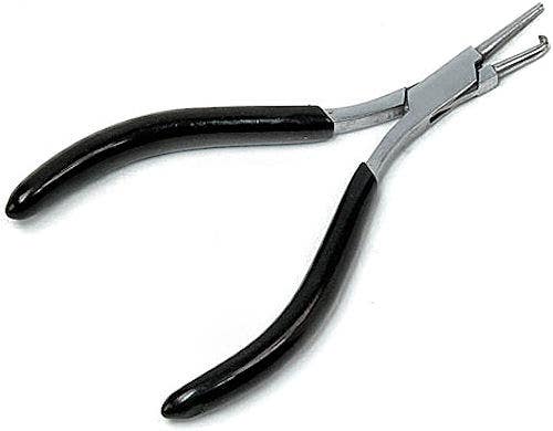 Anglers' Choice Mini Split Ring Stainless Steel Plier Black/Silver 5in