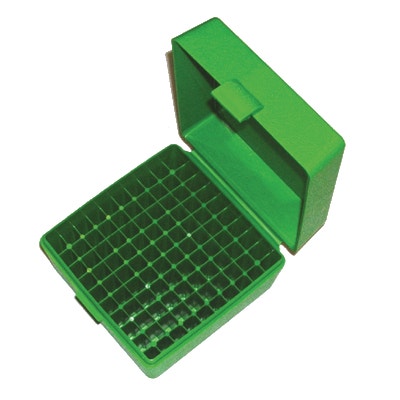 MTM Case-Gard RS-100 Rifle Ammo Box .17 to .222 Magnum Green