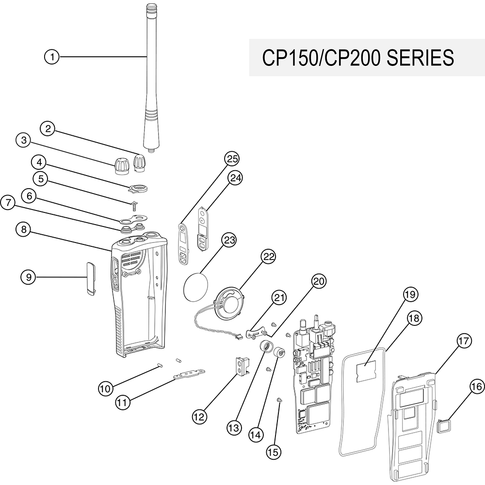 Motorola 1386440Z01 Escutcheon Top for 4 Channel