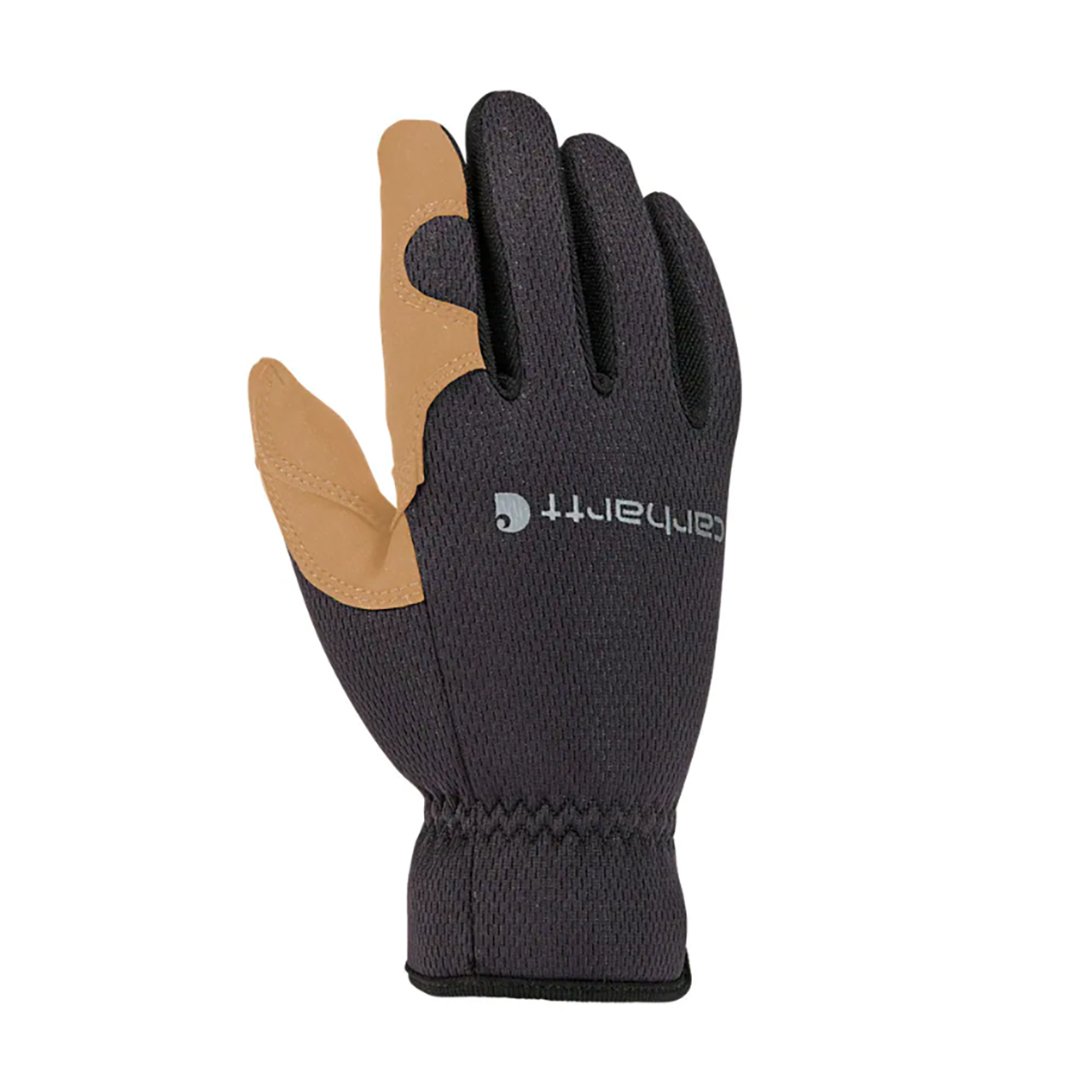 Carhartt Men's High Dexterity Open Cuff Gloves-Black/Barley-L