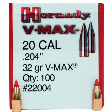 Hornady V-MAX .20 Cal 32 gr Bullets-100cnt