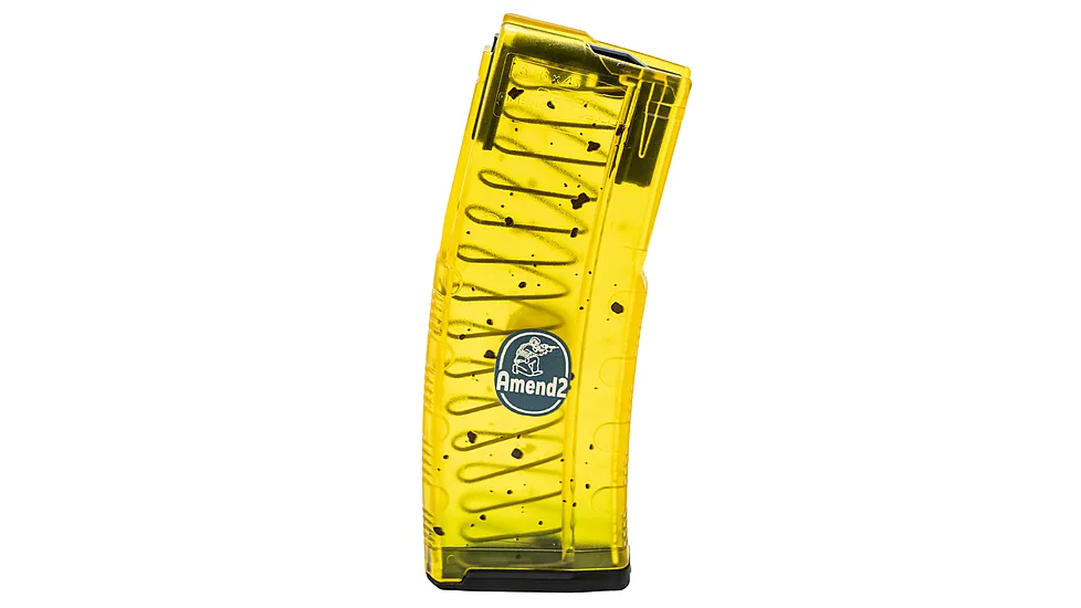 Amend2 556MODCBAN30 MOD-C Banana 30+1 5.56 NATO Fits AR-15 Yellow/Green Polymer
