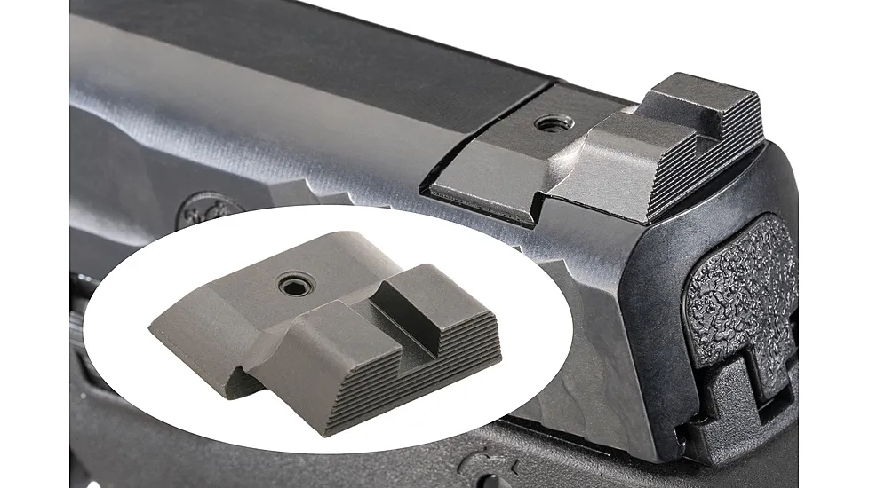 AmeriGlo Smith Wesson Black Rear Serrated Sights, MP