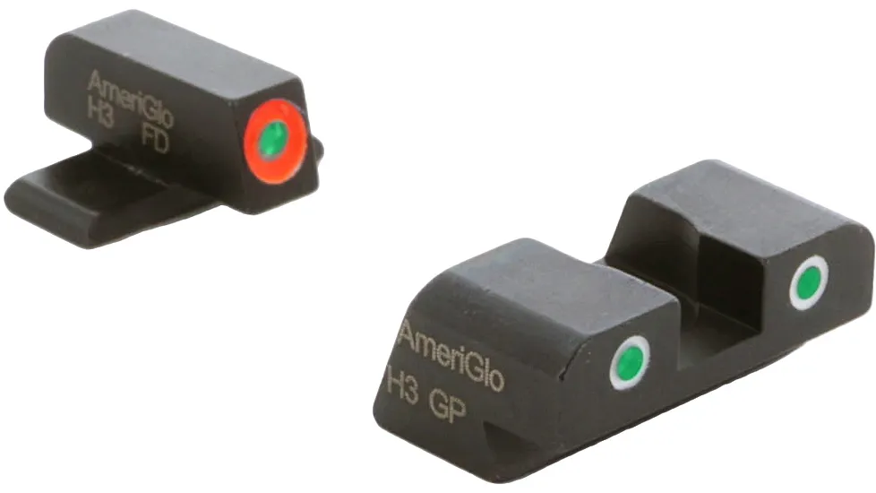 AmeriGlo Spartan 3 Dot Night Sight Set for SIG/XD