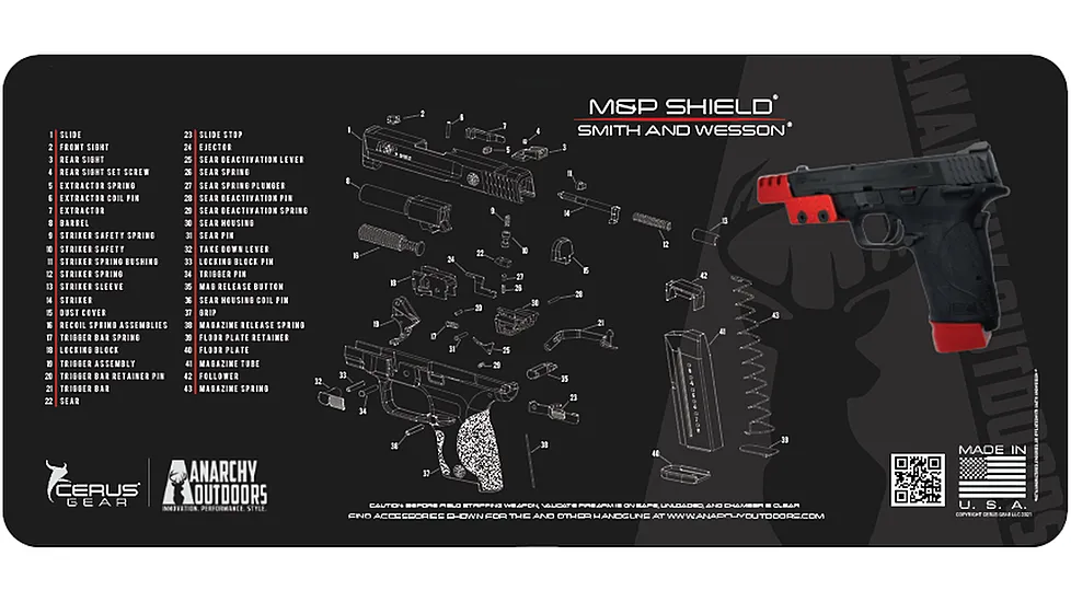 Anarchy Outdoors Smith & Wesson M&P Shield Cleaning Mat