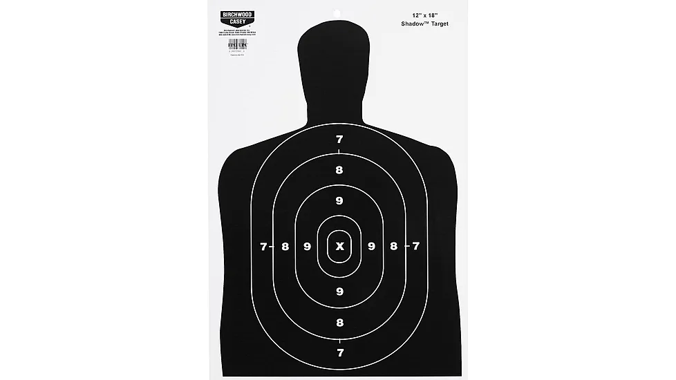 Birchwood Casey EZ Scorer BC27 Shadow Target, 12x18in, 10 Pack