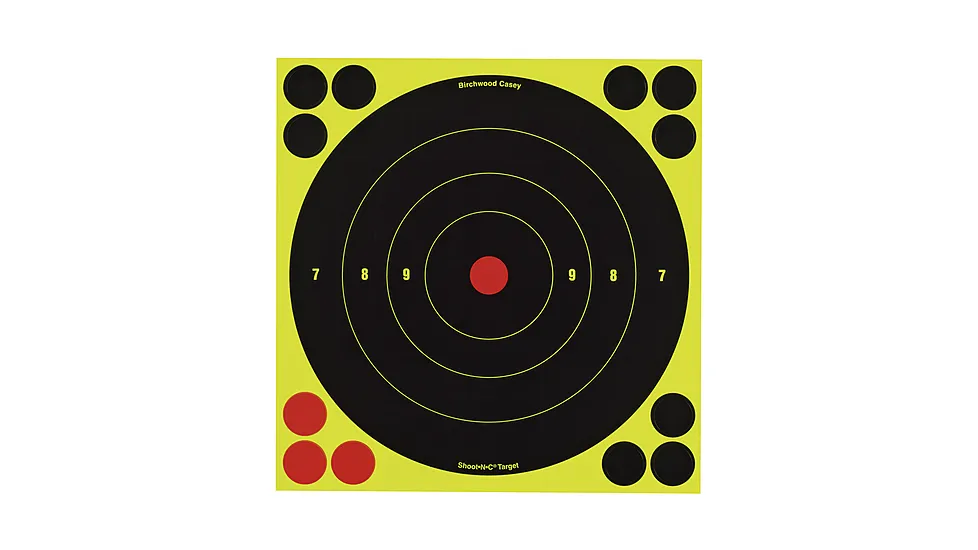 Birchwood Casey Shoot-N-C Targets 8 Round Bullseye 30 Targets 120 Pasters 34825