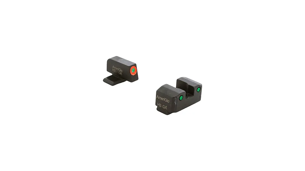 Ameriglo Trooper Tritium Handgun Sight Set for Springfield XD Green Rear Green with Lumigreen Front 44214850
