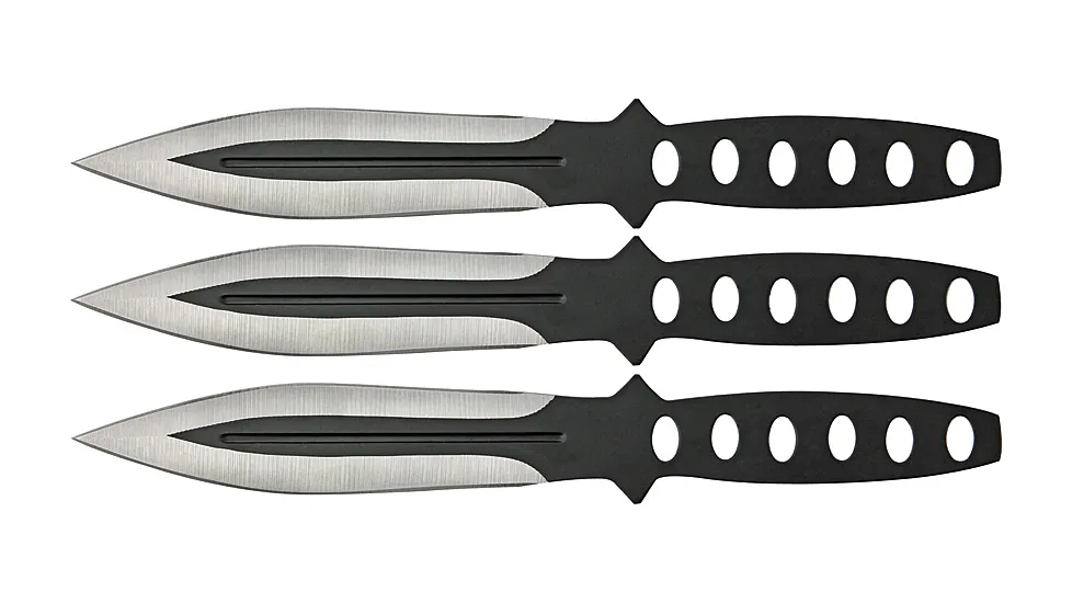 China Made Black Streak Thrower Knife Set