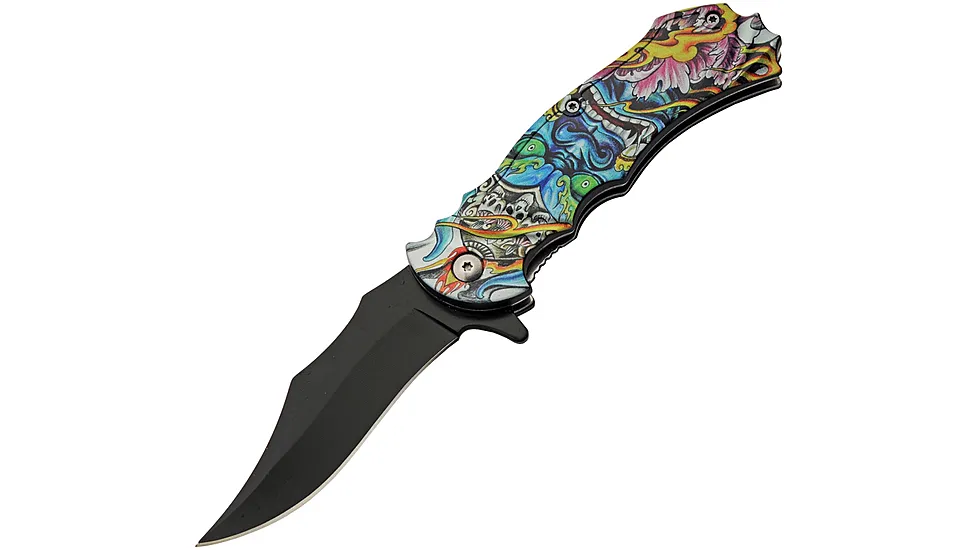 China Made Blue Demon Linerlock A/O