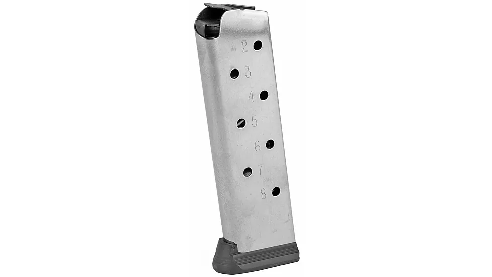Colt 1911 Gov't/Commander Handgun Magazine Stainless with Base Pad .45 ACP 8/rd 2E49049F