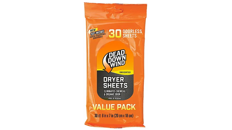 Dead Down Wind Dryer Sheets, Pack of 30