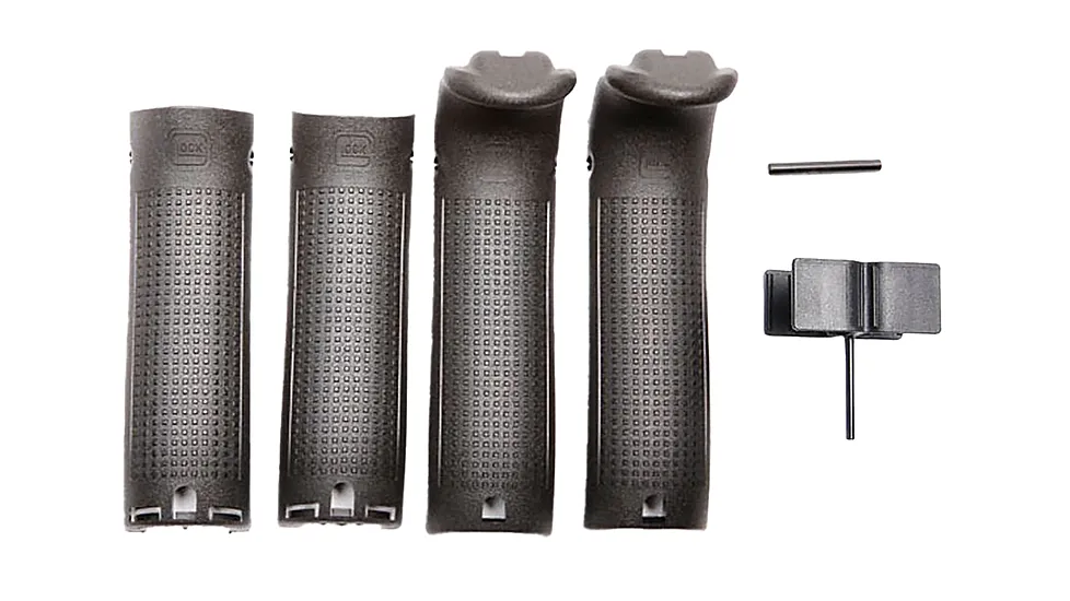 Glock 30819 Backstrap/Beavertail Set Compatible W/ Glock 20/21/40/41 Black Poly